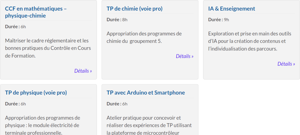 Programme Académique de Formation